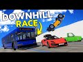 High Speed Snowy Downhill RACE - BeamNG (Feat. @Goosiest @ntns_media @StylexOnYoutube )