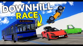High Speed Snowy Downhill RACE - BeamNG (Feat. @Goosiest @ntns_media @StylexOnYoutube ) screenshot 3