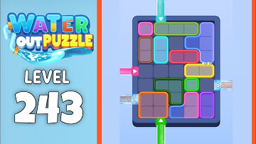 Water Out Puzzle level 243 solution 