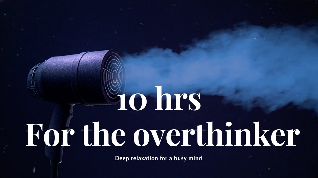 🌬️ 10 HOURS –Fall Asleep Faster | Blow Dryer White Noise