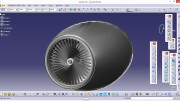 CATIA V5 | JET TURBINE ENGINE DESIGN | GENERATIVE SHAPE DESIGN | TUTORIAL | FOR BEGINNERS