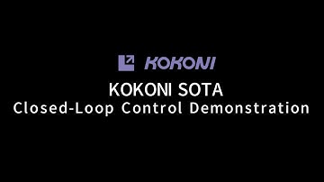KOKONI SOTA | Closed-Loop Control Demonstration | Real-time Position Feedback and Compensation
