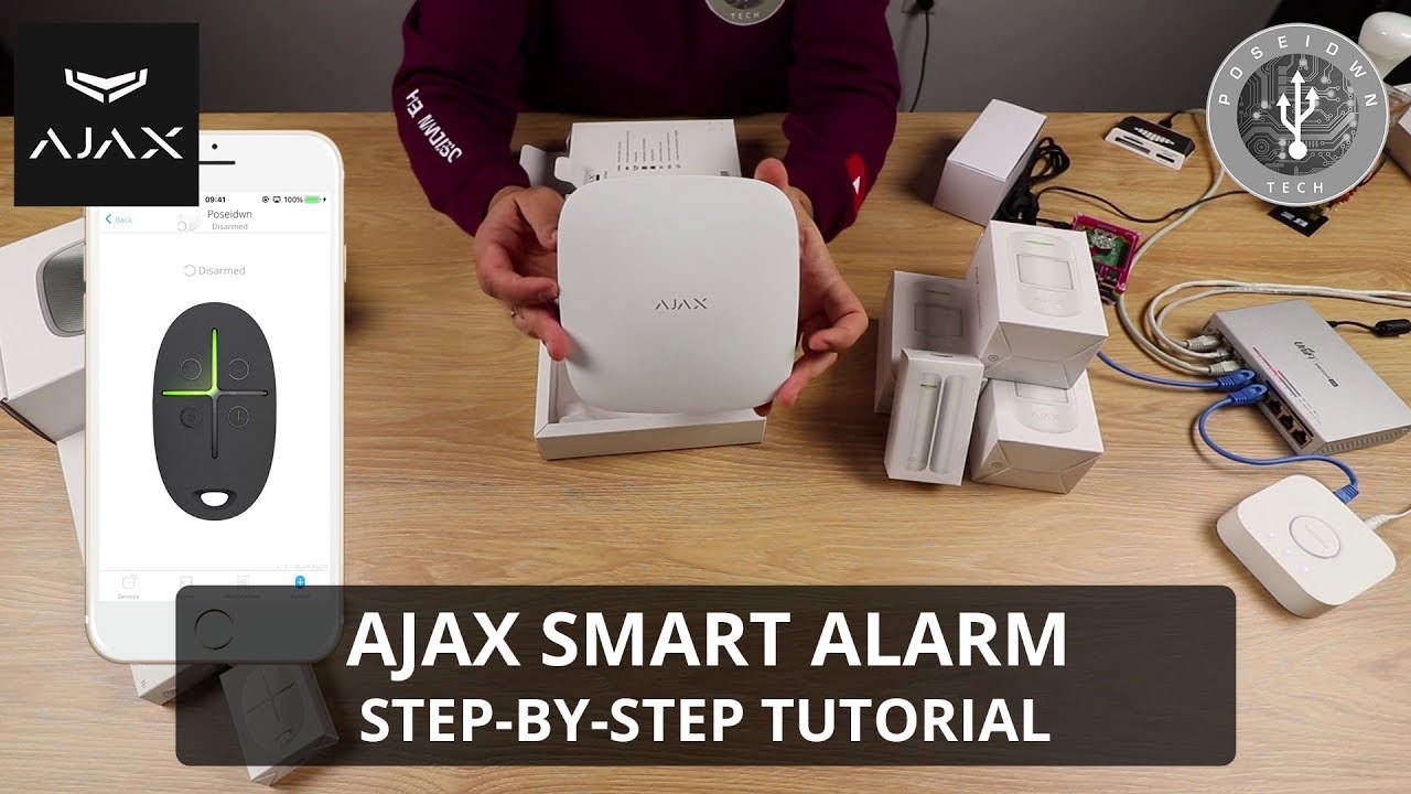 AJAX KIT STARTER B - Panel de alarma conexion Ethernet, WiFi, LTE