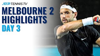 Kyrgios, Wawrinka, Dimitrov & Auger-Aliassime All In Action | Melbourne 2 2021 Day 3 Highlights