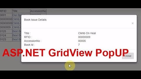 ASP.NET GridView in JQuery Popup