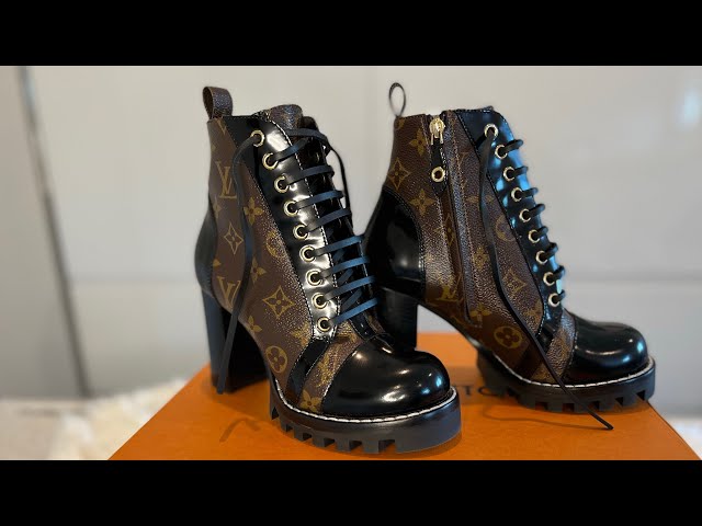 Louis Vuitton Trail Boots – 9 Month Review – Petite Paulina