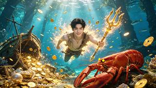 Poor diver gains TRIDENT POWER and x ray eyes to become the richest sea king! #drama
