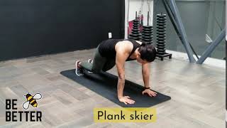 Plank skier
