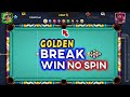 8 ball pool Golden Break No Spin Win Trick 🙀 9 Ball Pool Trick Shots