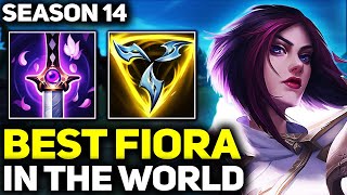 RANK 1 BEST FIORA IN SEASON 14 - AMAZING GAMEPLAY! | League of Legends