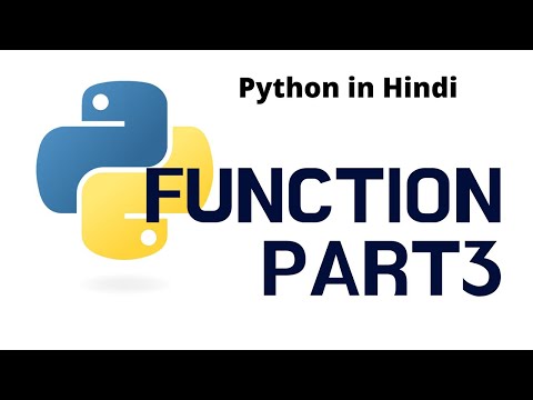 Function in python part3 | Python tutorial for absolute beginners in Hindi