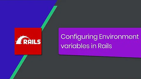 Configuring Environment Variables in Rails