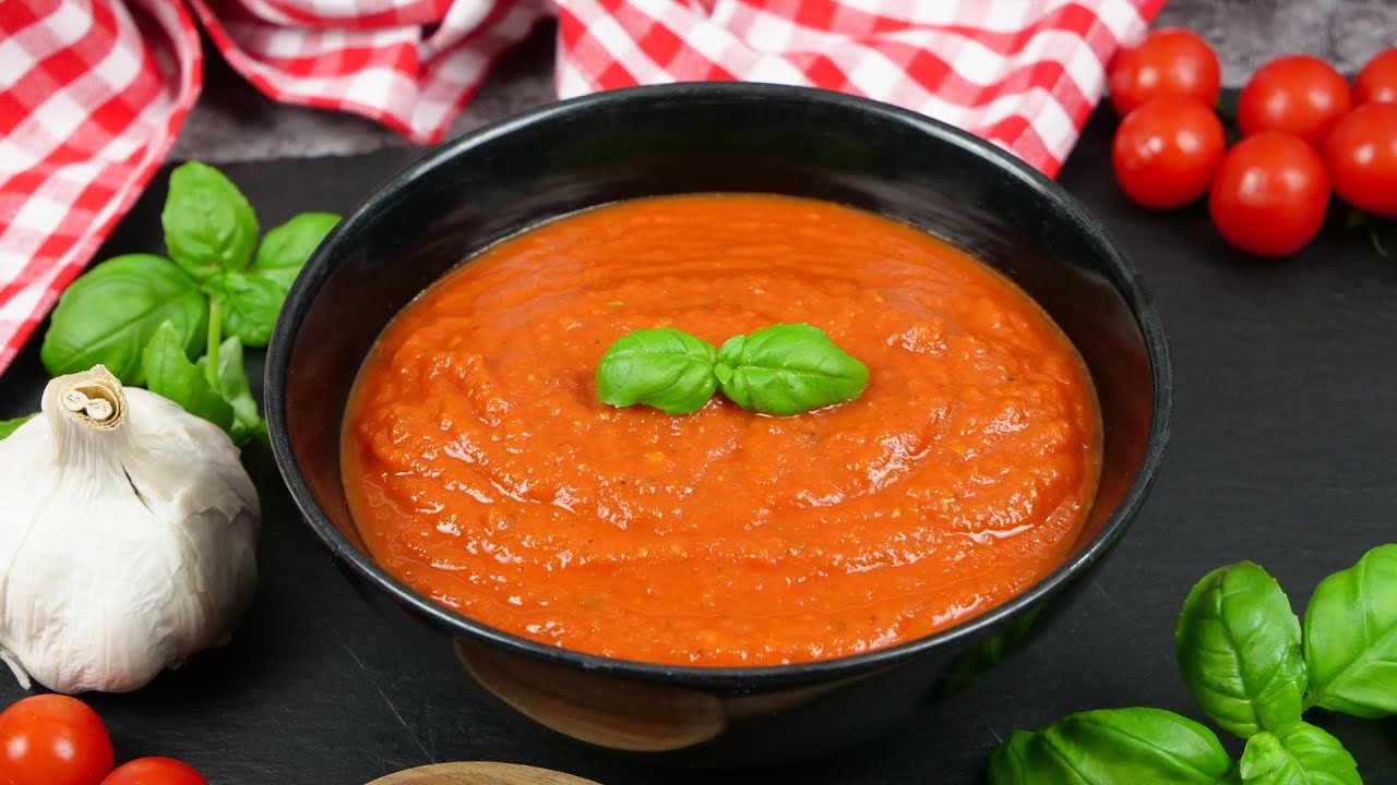 Tomatensauce für Pizza &amp; Pasta | Selbstgemachte Tomatensauce mit ...