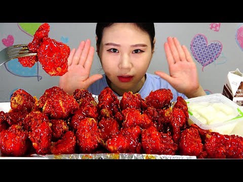 BBQ 뱀파이어 치킨 SPICY FRIED CHICKEN 먹방 Mukbang
