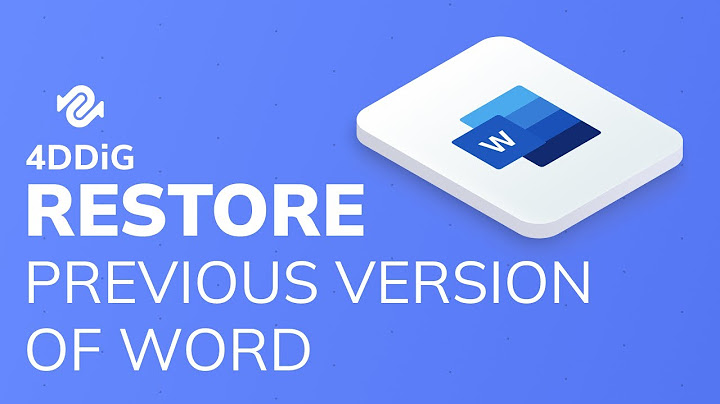 How to recover previous saved version of word document