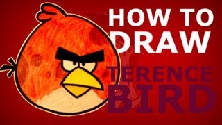 How to draw Terence from Angry Birds Toons step by step drawing lesson screenshot 4