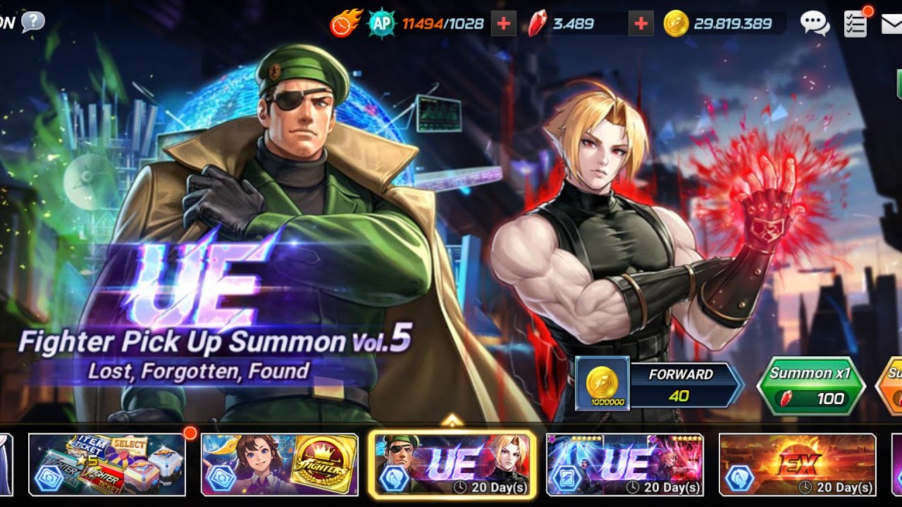King of Fighters All Stars UE Vol.5 Summon 28k Rubies