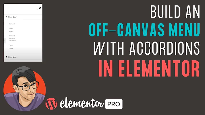 Off-Canvas Menu with Pop-Ups and Accordions in Elementor