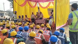 MASS TBT AND MONTHLY SAFETY MOTIVATIONAL  GANGA BRIDGE PROJECT, PRAYAGRAJ