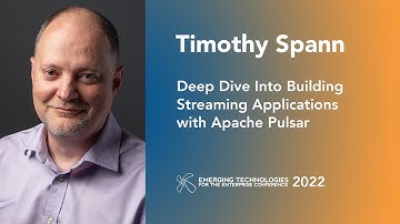 Timothy Spann — Deep Dive Into Building Streaming Applications with Apache Pulsar