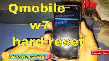 How to || Qmobile W7 Hard Reset || 2018