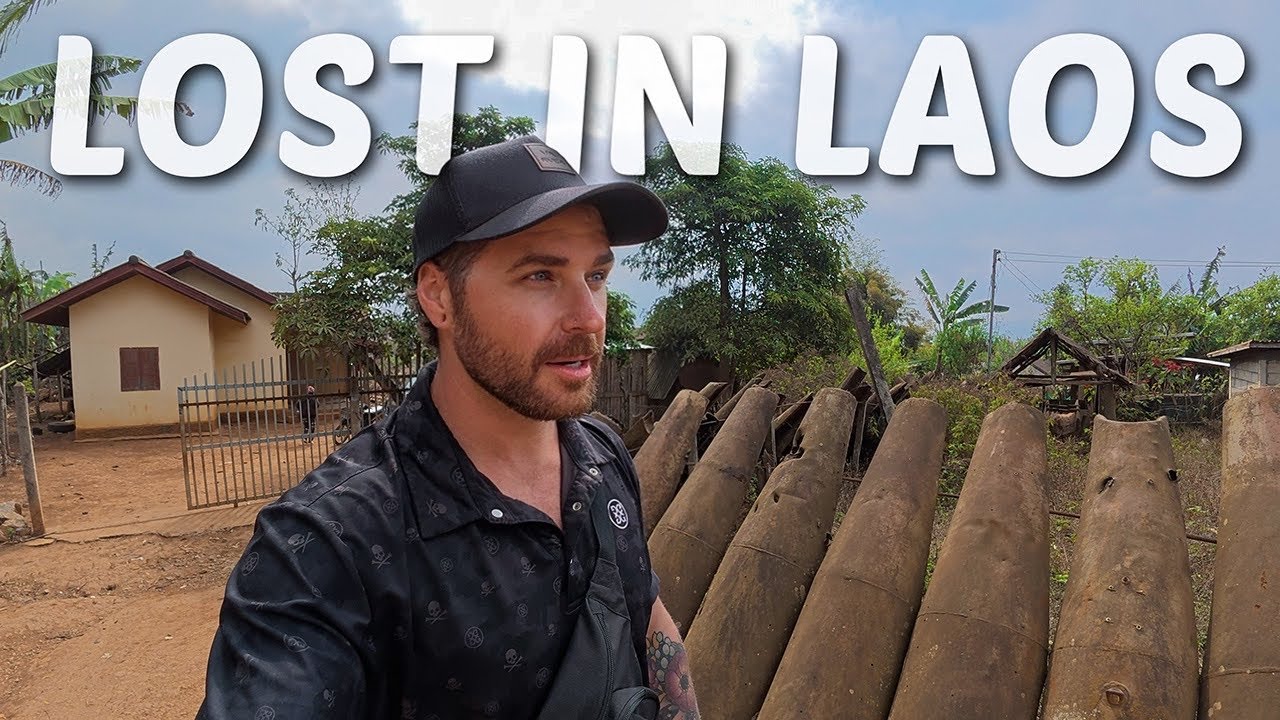 I Found a Village in LAOS Built From Vietnam War Bombshells! 🇺🇸 🇻🇳 🇱🇦