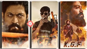|KGF chapter 2 bgm Status||editing || Attitude Status Editing || Kinemaster in Video Editing |  2021