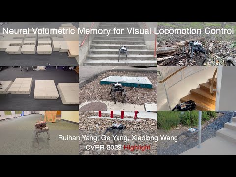 Neural Volumetric Memory for Visual Locomotion Control