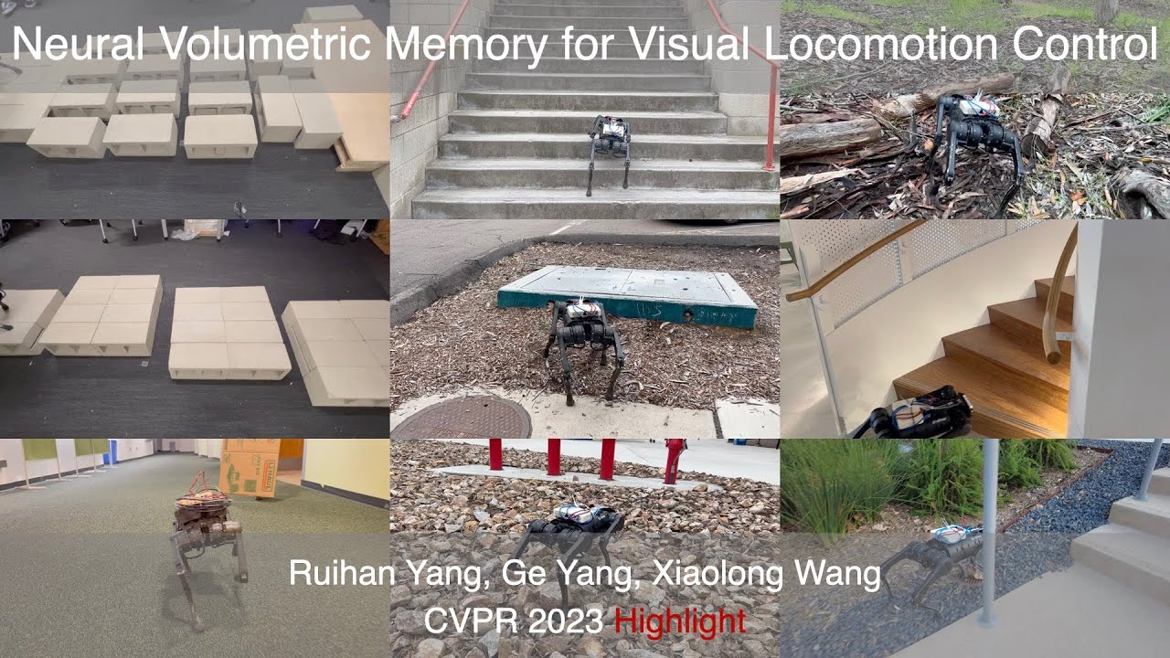 Neural Volumetric Memory for Visual Locomotion Control