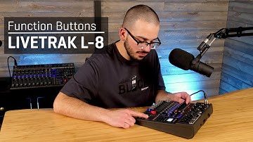 Zoom LiveTrak L-8: Using the Function Buttons