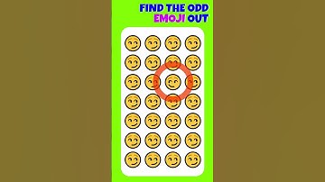 Find The Odd Emoji Out In 2 Seconds || Test Your Eyes || Emoji Quiz # 2 || #shorts