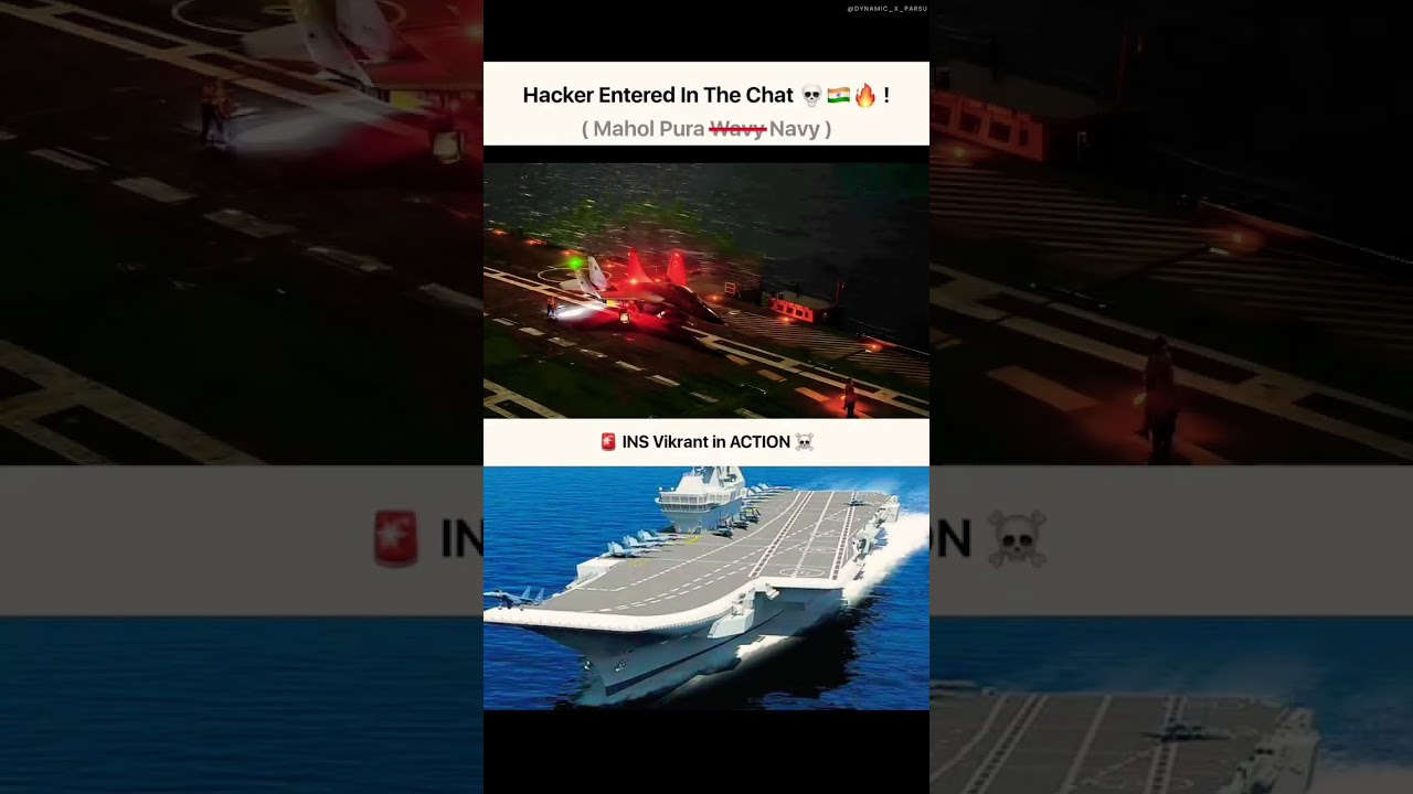INS Vikrant In action 🇮🇳🫡 Indian Navy Full wavyy 🔥💀 