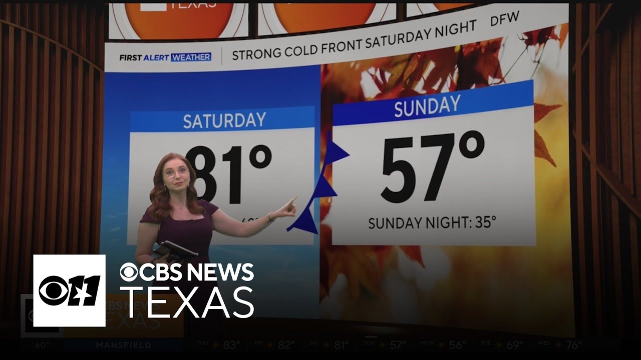 Strong cold front Saturday night will drop temperatures into the 30s in ...