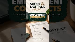 The salary is not the whole contract. Read before you sign. #employment Guide