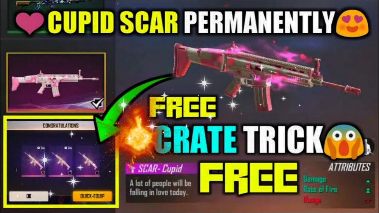 Opening Legendary Gun Crafts😱😍 ।। Cupid Scar Permanent! ।।