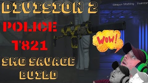 Division 2 SMG Epic damage build.