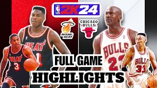 HEAT at BULLS | FULL GAME HIGHLIGHTS | NBA 2K24 PS5