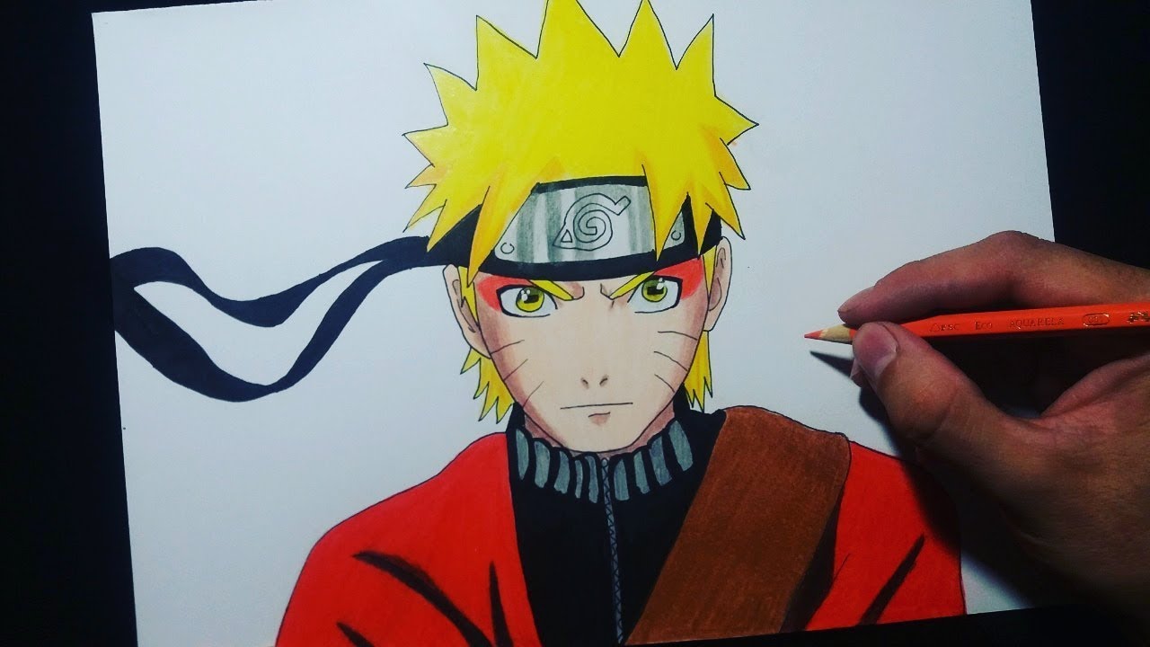 COMO DESENHAR O NARUTO  Tutorial Fácil 