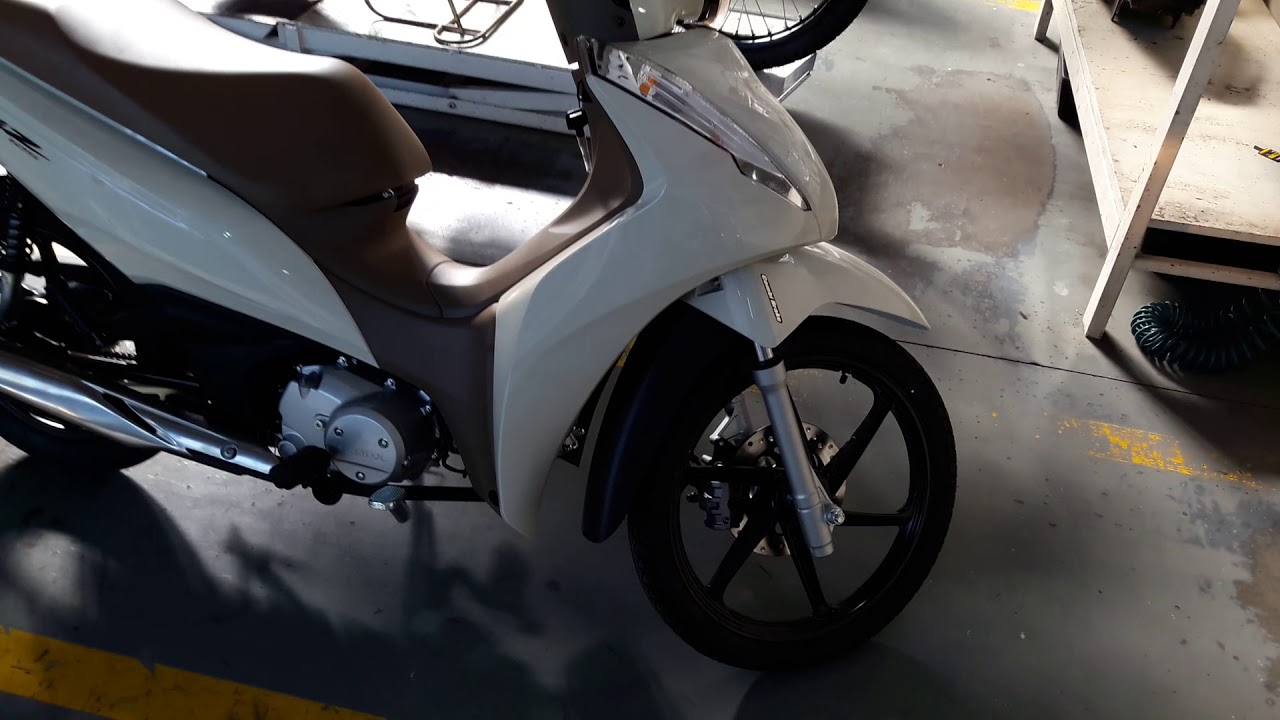 Nova Honda Biz 2018 Branca Youtube