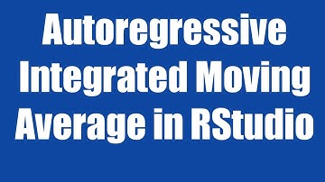 9.2: ARIMA using RStudio