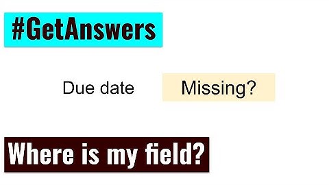 GetAnswers - Where is my field?