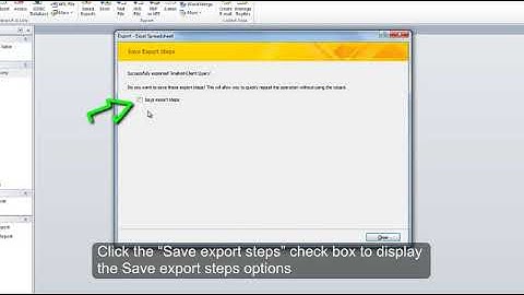 Microsoft Access: How to Export Data into Excel
