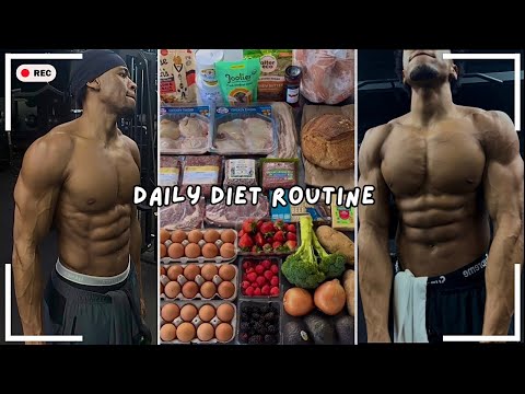 What I Eat In A Day To Grow Muscle Mass & Stay Lean! Healthy Diet + Workout Routine | 6’5 & 190lbs