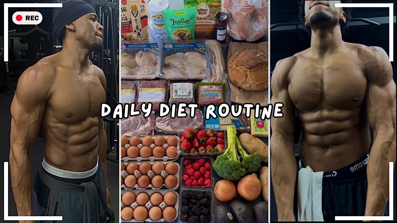 What I Eat In A Day To Grow Muscle Mass & Stay Lean! Healthy Diet ...