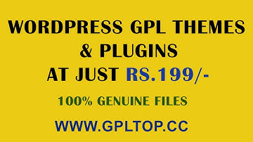 Buy GPL Wordpress Themes & Plugins at Just Rs.199/-