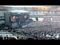 Johnny hallyday  arrive sur scne  stade de france 160612