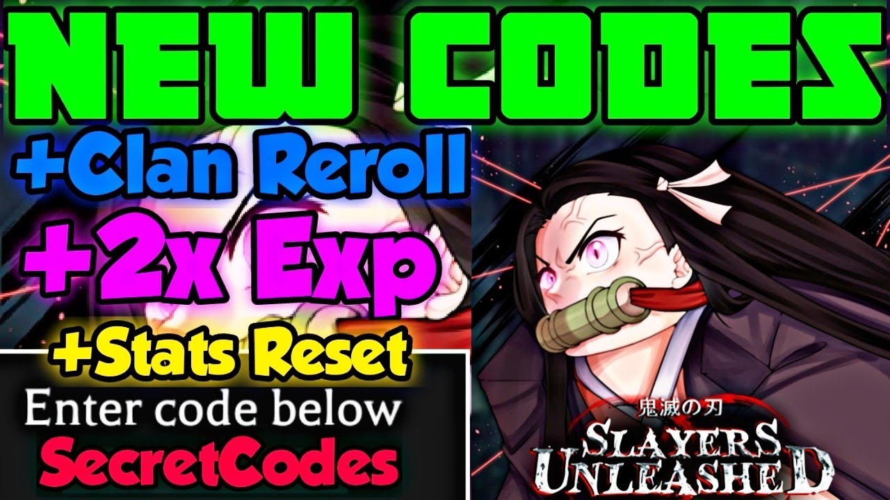 Slayers Unleased) ALL WORKING CODES FOR SLAYERS UNLEASHED! GET BREATHING  STYLES, CLANS AND MORE!!! 