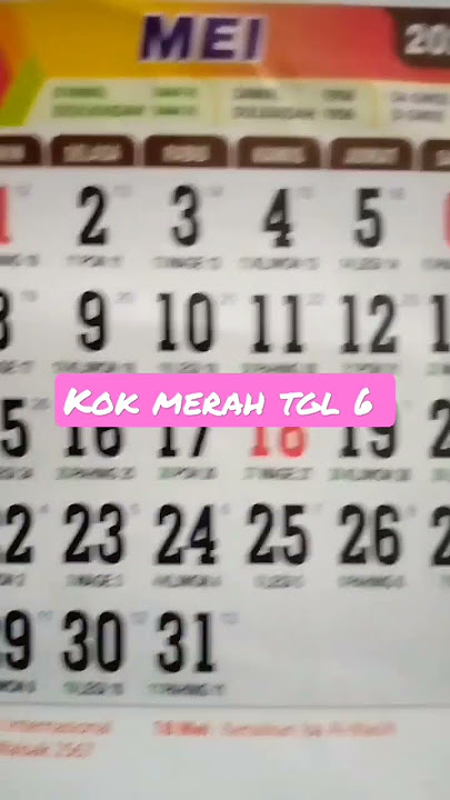 kalender Mei 2023 lengkap dengan hari libur