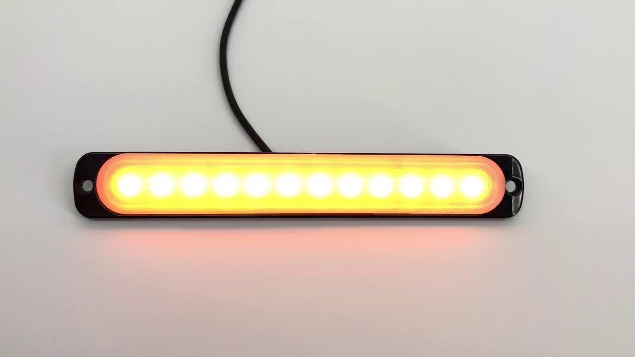 7.5'' 12W 12-LED Car Truck Emergency Warning LED Strobe Side Flash ...