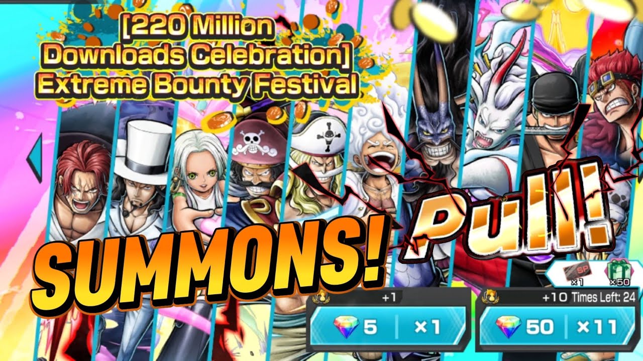 FUI COM TUDO EM BUSCA DOS EXTREMES NESSE BANNER DE 19 PERSONAGENS EX! SUMMONS INSANOS NO OPBR!